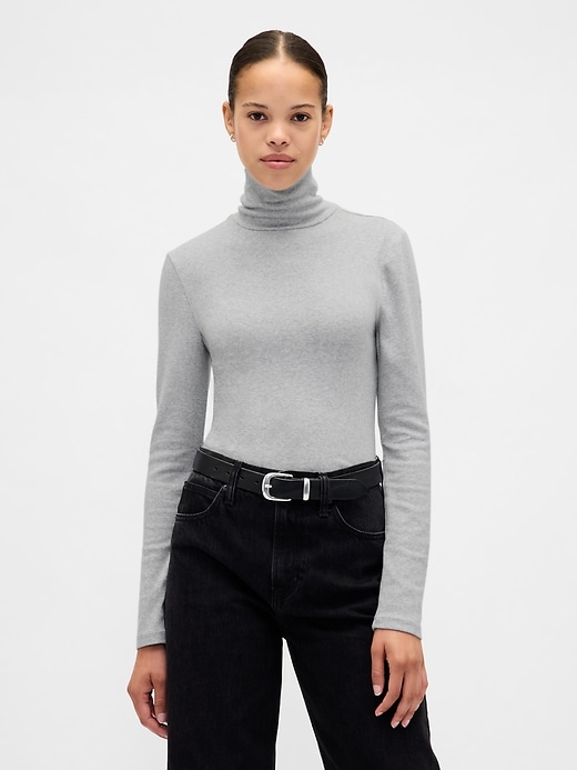 Image number 1 showing, Modern Rib Turtleneck