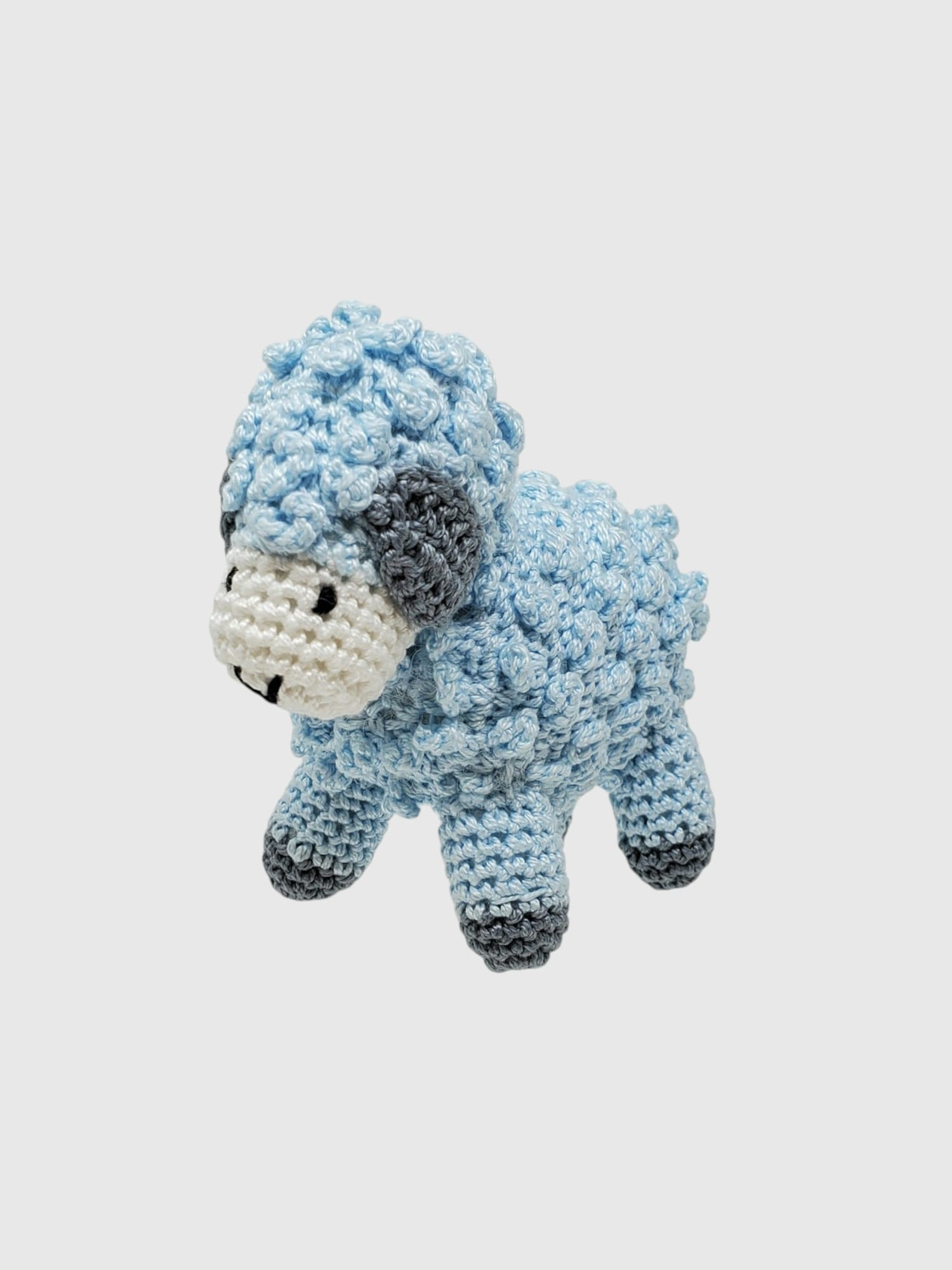 Little Crochet Lamb Toy - Blue