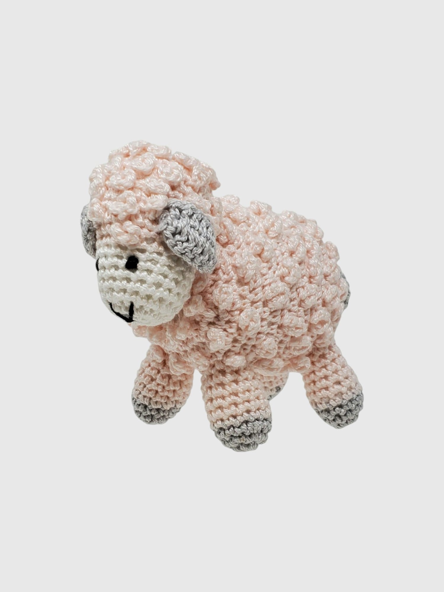 Little Crochet Lamb Toy - Pink