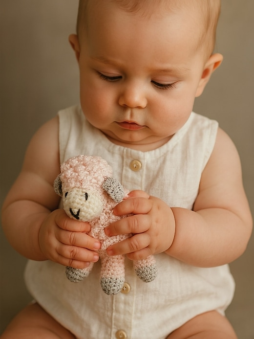 Image number 3 showing, Little Crochet Lamb Toy