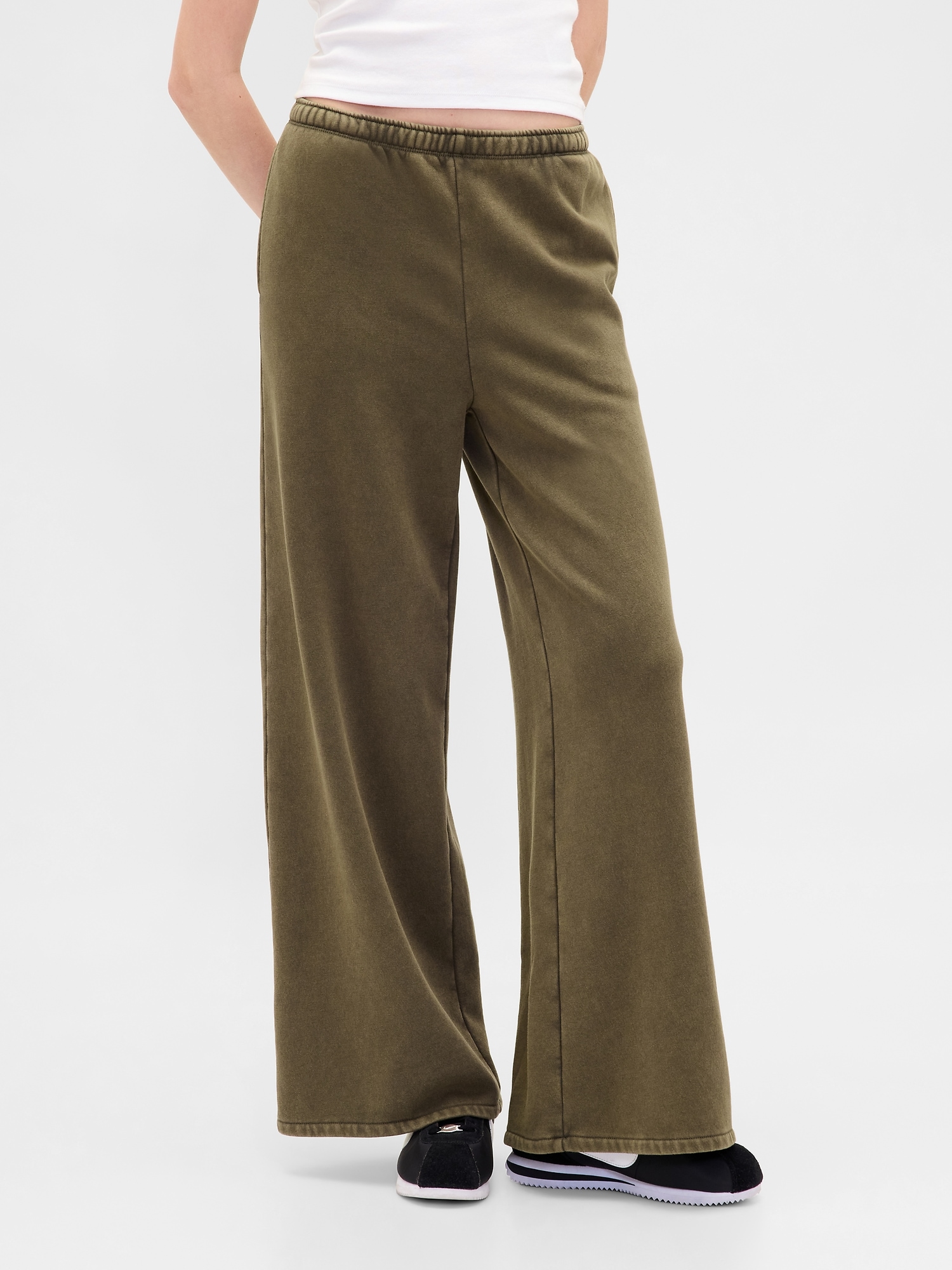VintageSoft Baggy Wide-Leg Sweatpants