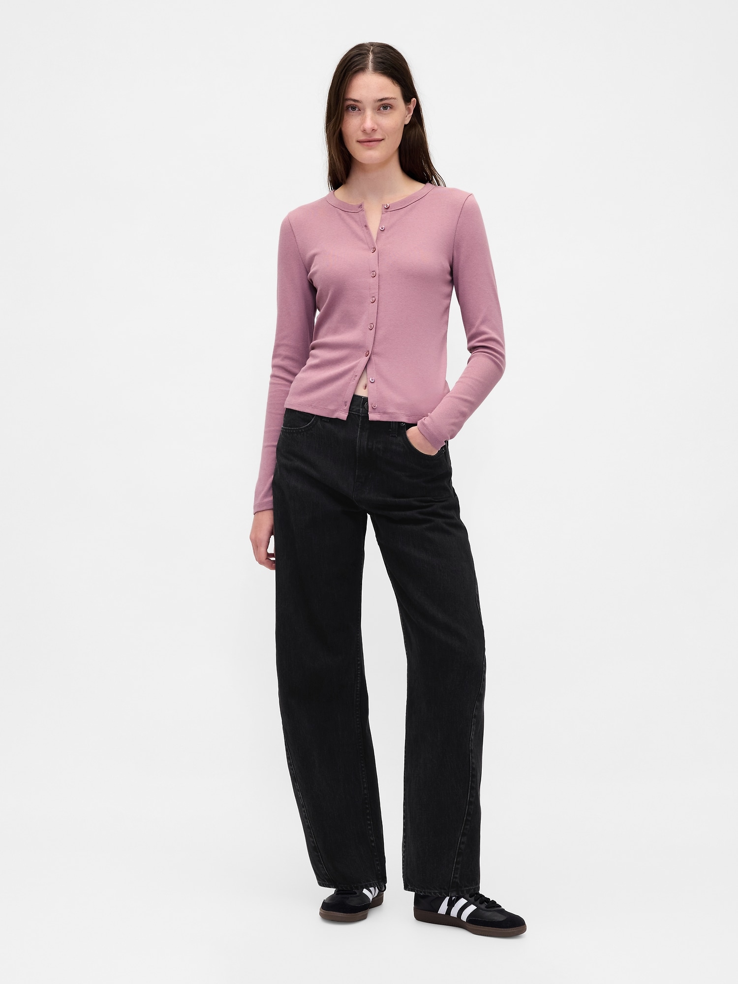 Modern Crewneck Cardigan