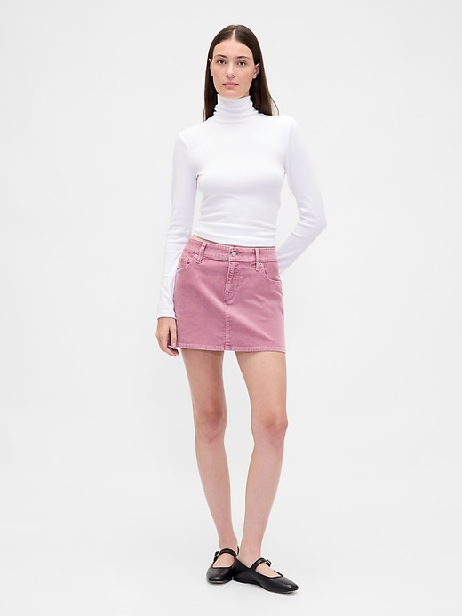 Image number 1 showing, Corduroy Mini Skirt
