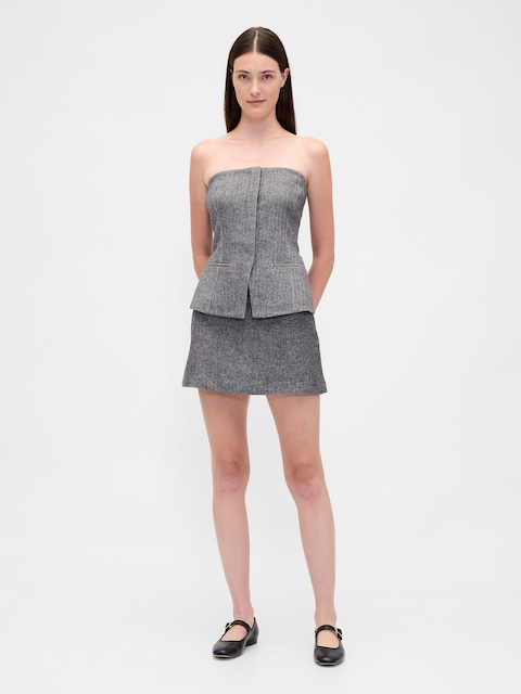 Herringbone Mini Skort