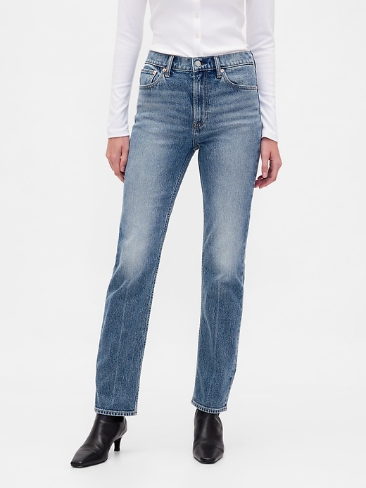 Image number 2 showing, High Rise '90s Straight Jeans