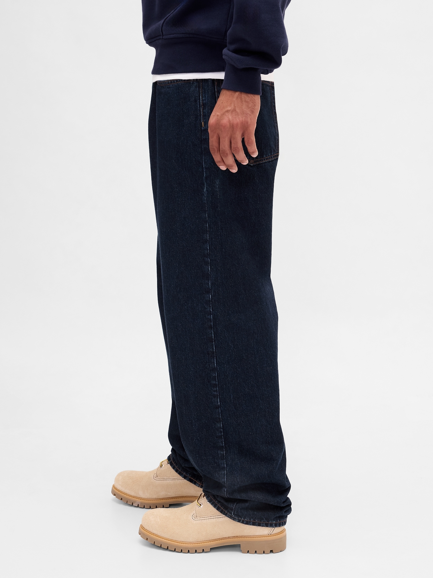 完売品 BELVET Baggy rigid denim navy Baggy Jeans | Gap