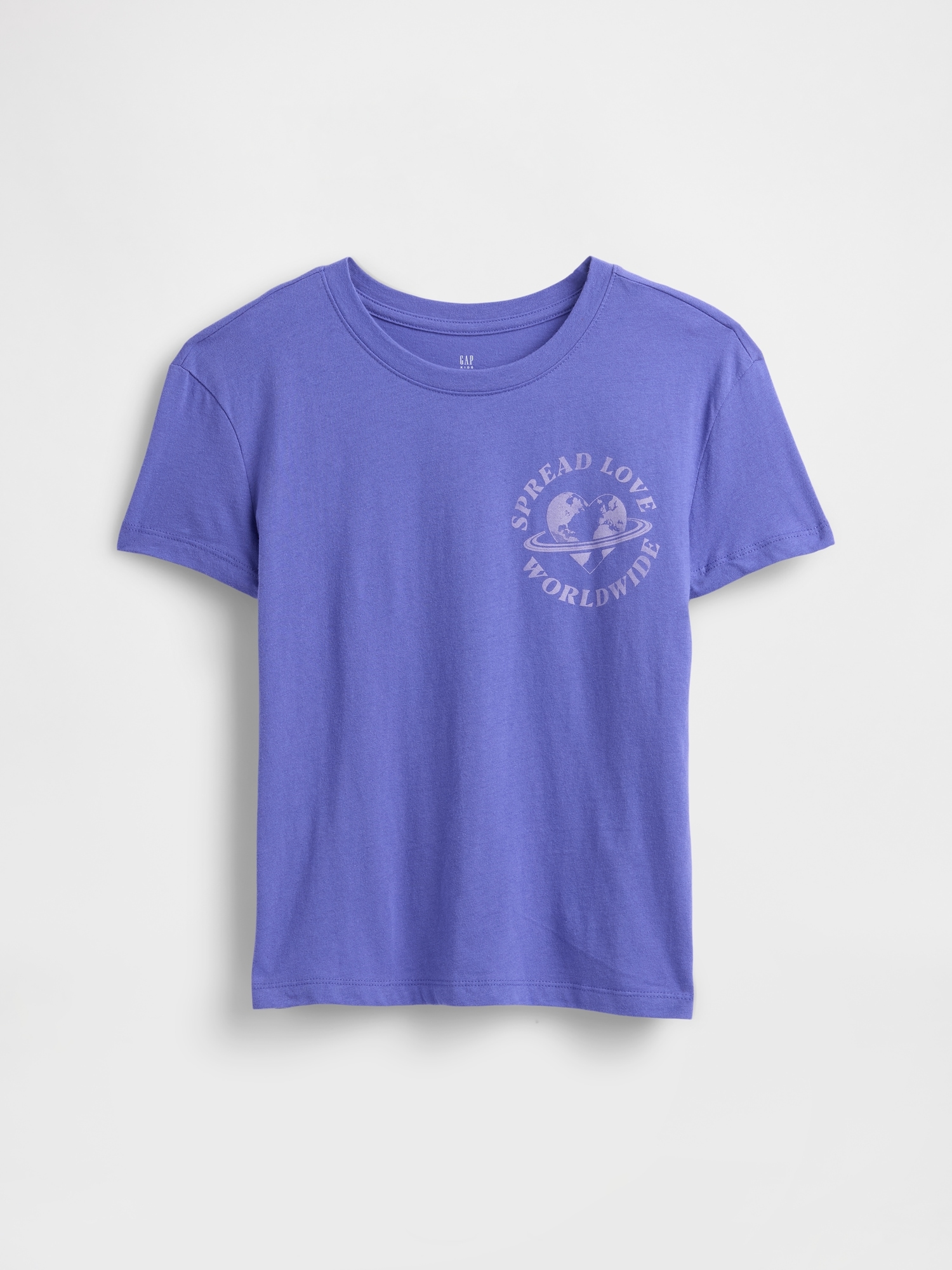 Kids Graphic T-Shirt - Blue Iris