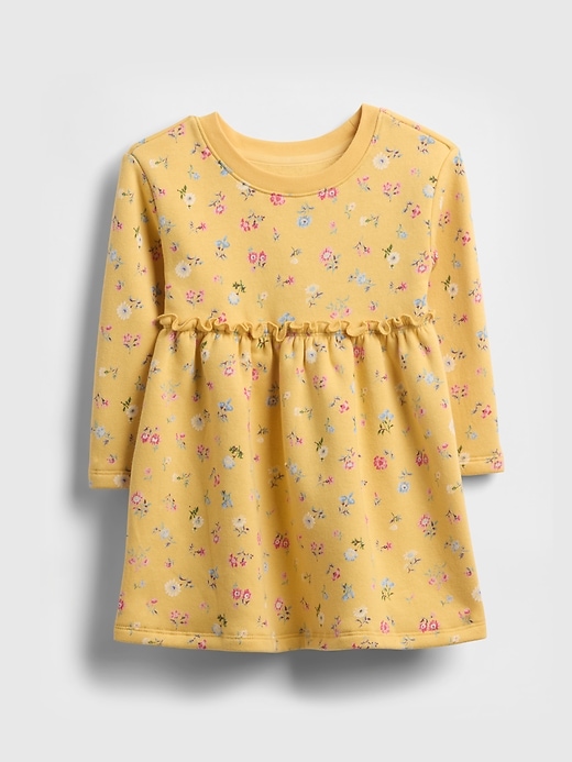 Image number 2 showing, Baby & Toddler Ruffle-Waist Sweatshirt Dress