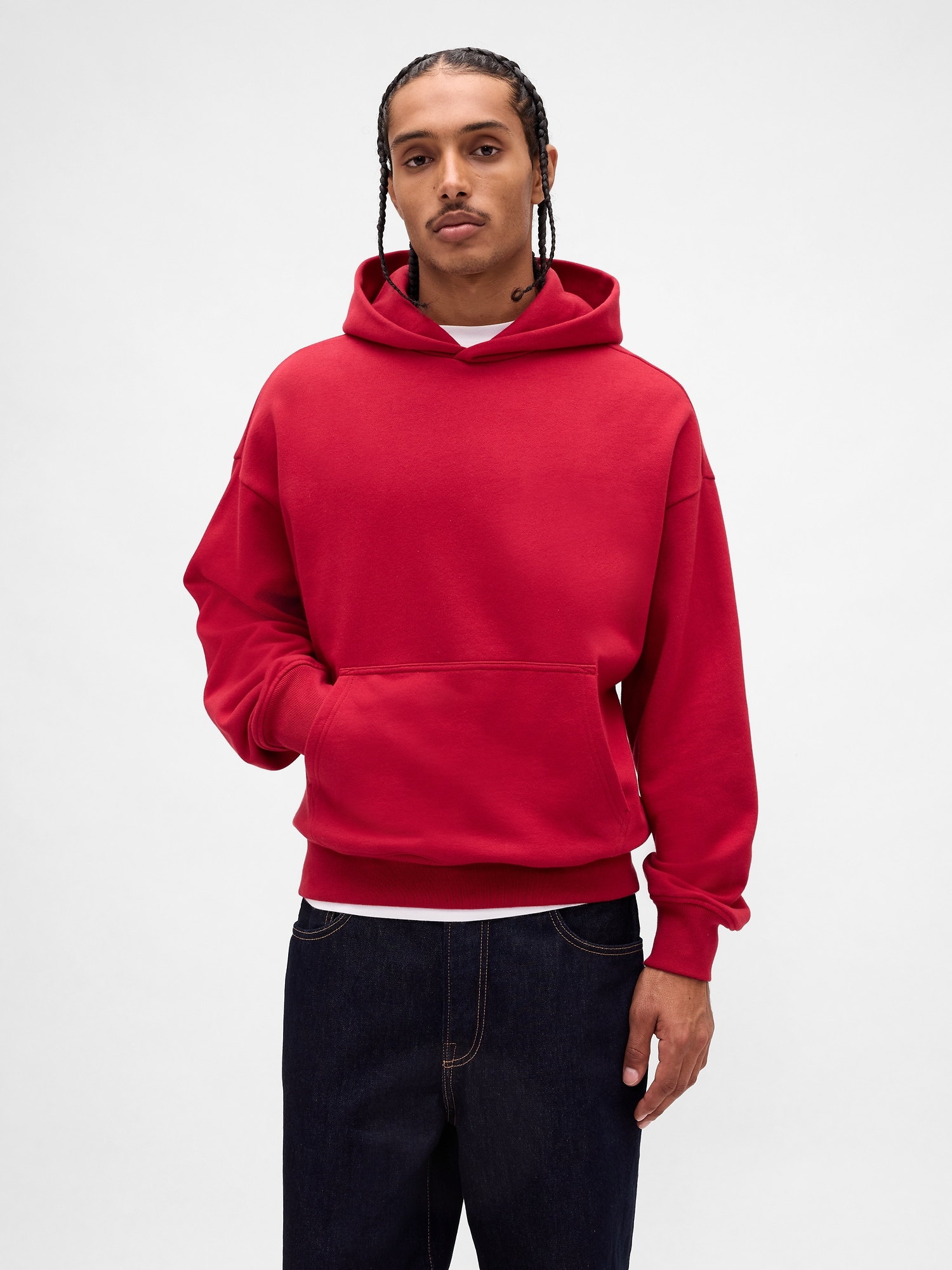 Gap Heavyweight Oversized Hoodie In Pink