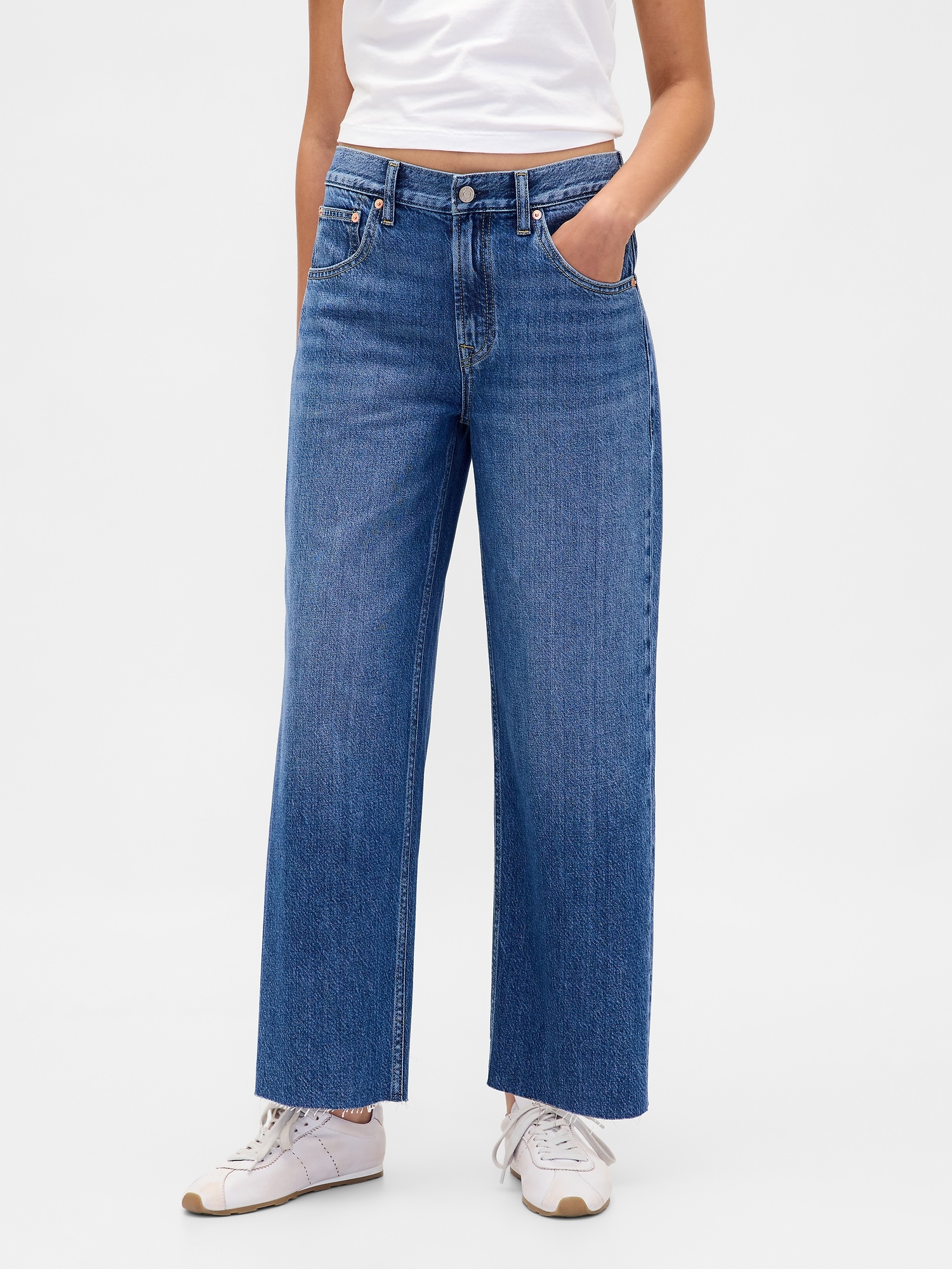 Low Slung UltraSoft Relaxed Crop Jeans