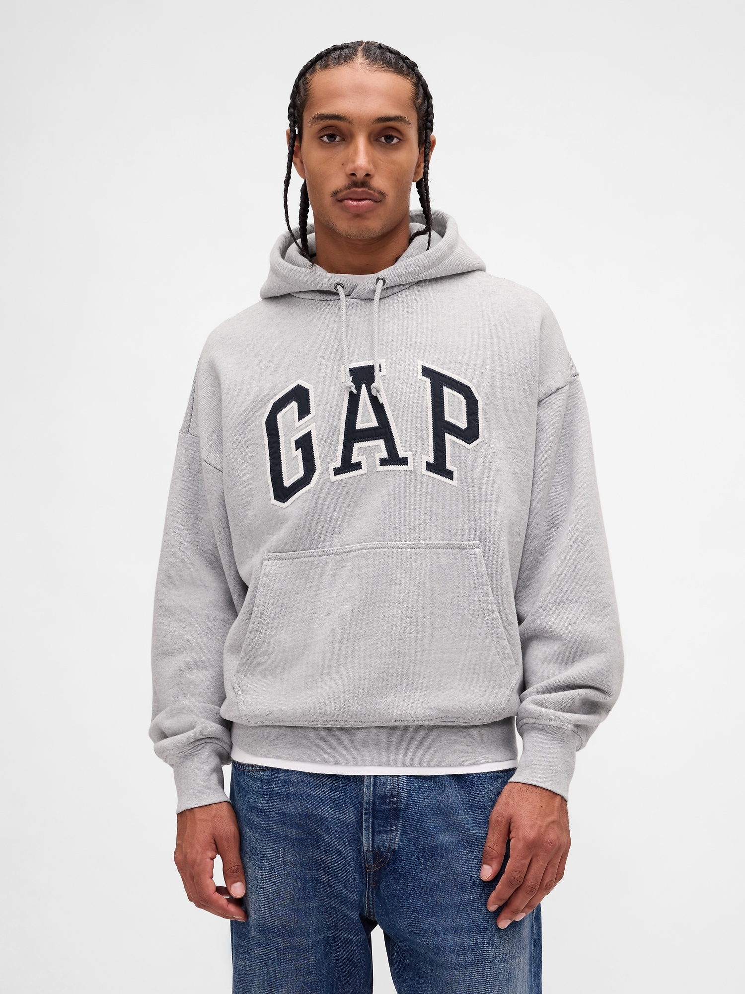 Extra Heavyweight French Terry Oversized Logo Hoodie