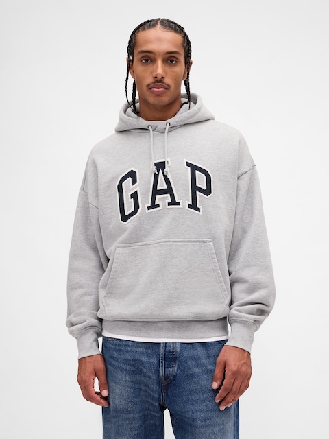 Adult Extra Heavyweight French Terry Oversized Logo Hoodie