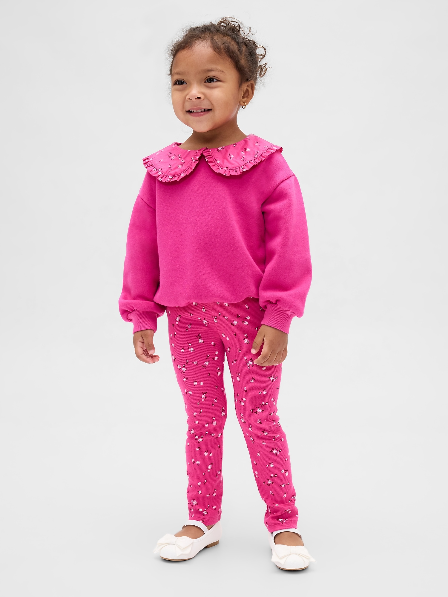 Baby & Toddler VintageSoft Sweatshirt & Leggings Set - Bright Fuchsia