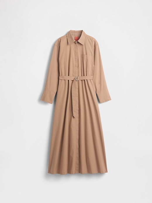 Image number 5 showing, GapStudio Poplin Belted Maxi Shirtdress