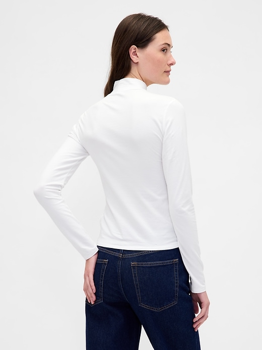 Image number 3 showing, CloseKnit Jersey Mockneck T-Shirt