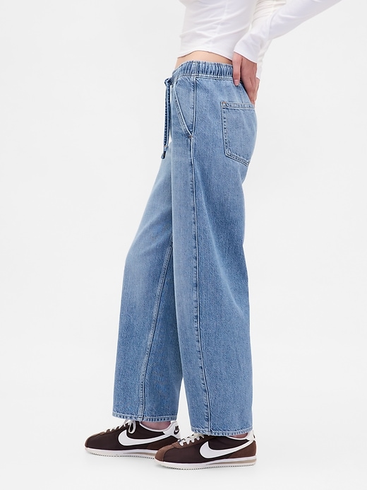 Image number 3 showing, High Rise UltraSoft Barrel Jeans