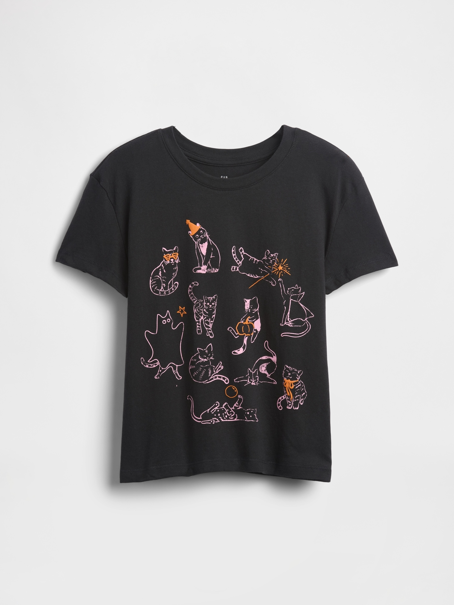 Kids Relaxed Graphic T-Shirt - Black