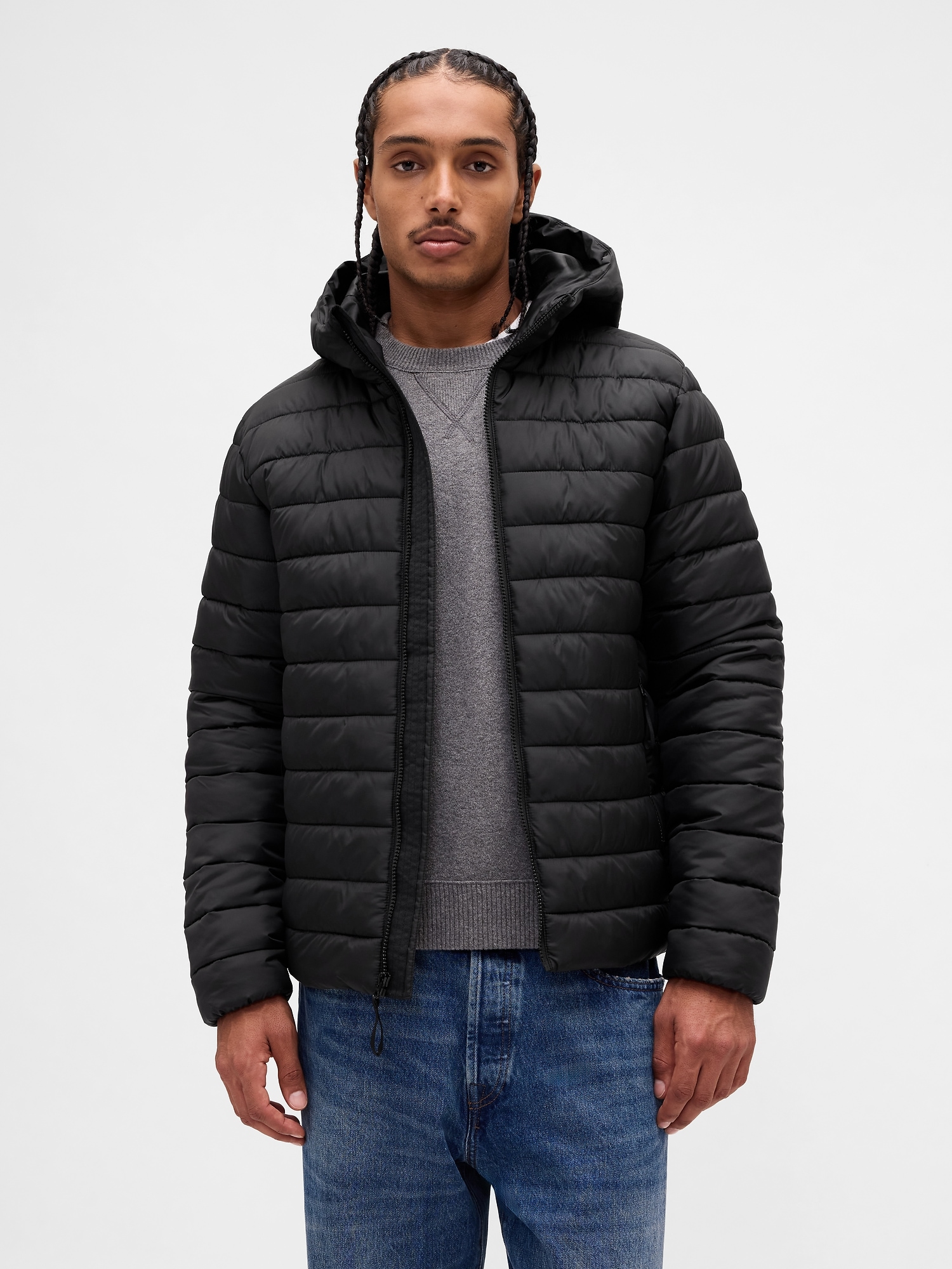 Recycled Hooded Puffer Jacket