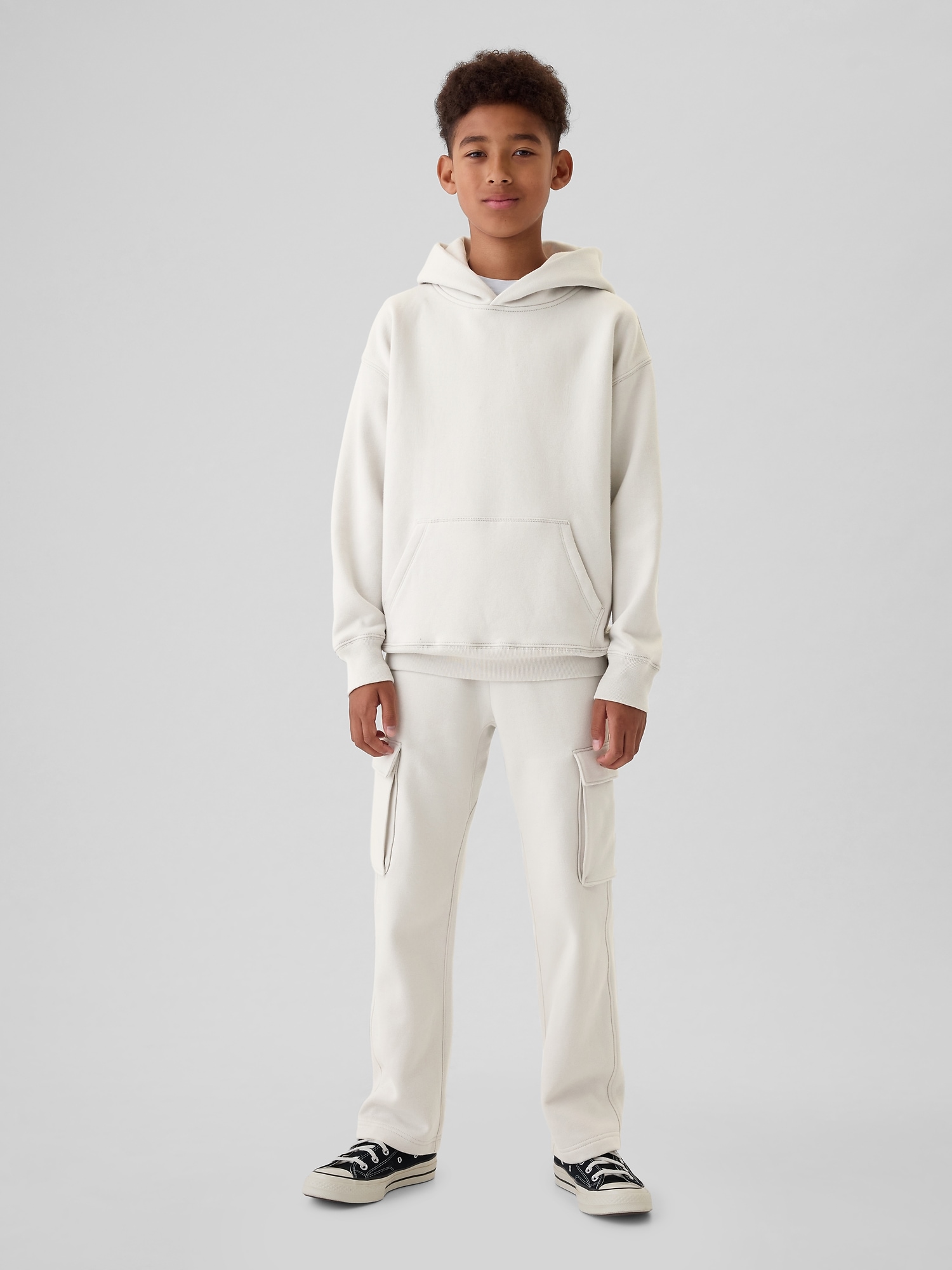 Kids VintageSoft Relaxed Cargo Sweatpants - Regular Grey