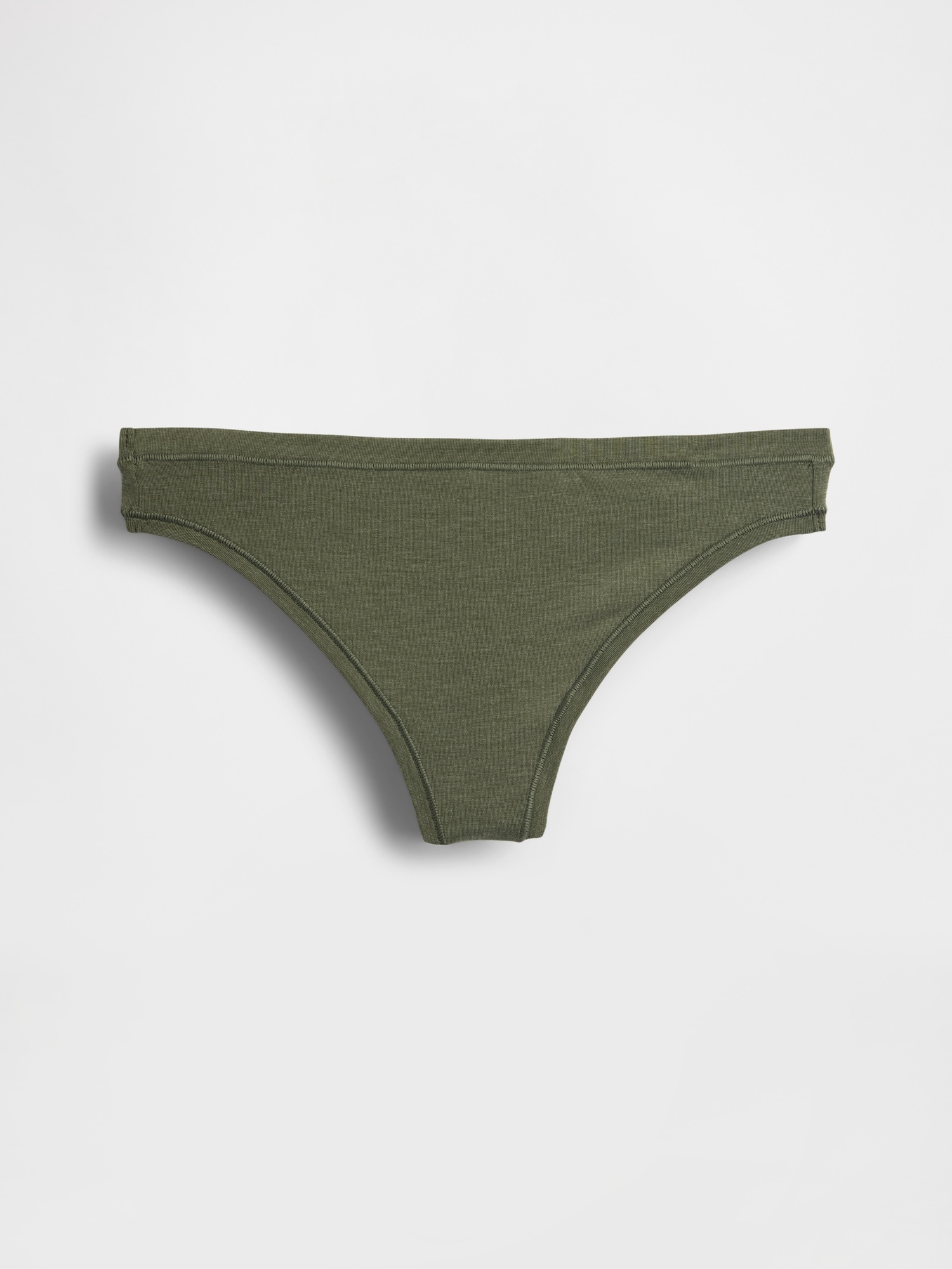 Breathe Thong - Black Moss Green