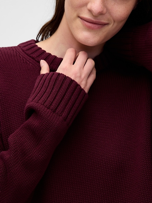 Image number 4 showing, 100% Cotton Oversized Sweater