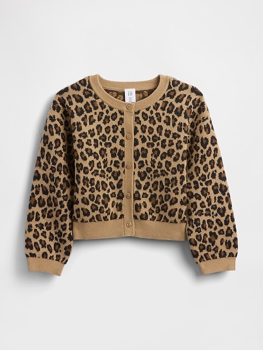 Image number 1 showing, Baby & Toddler Leopard Cardigan Sweater