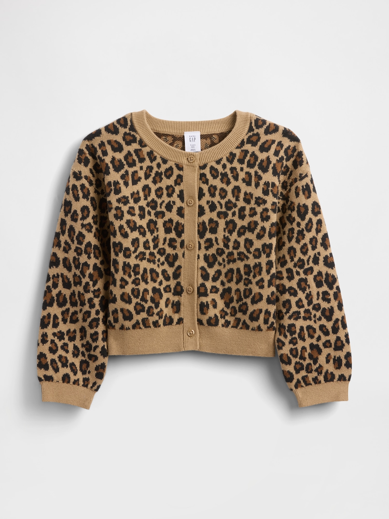 Gap Baby & Toddler Leopard Cardigan Sweater In Animal Print