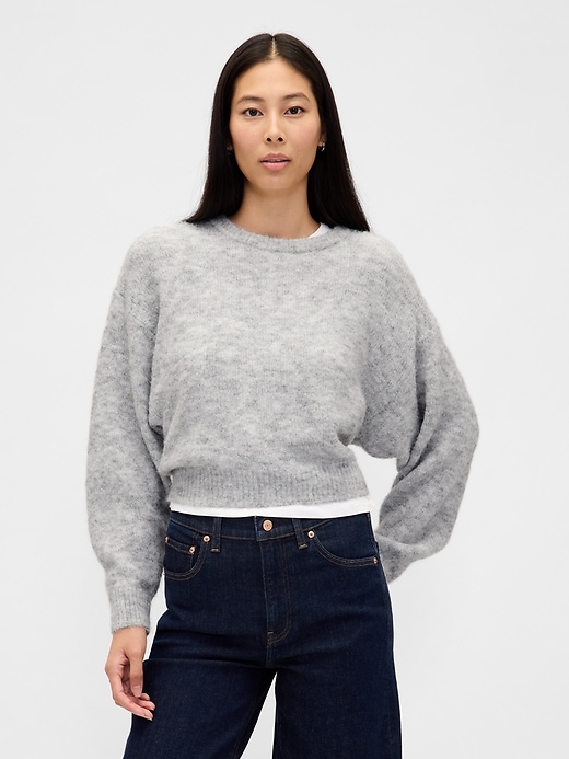 Image number 1 showing, Mohair Oversized Crewneck Sweater