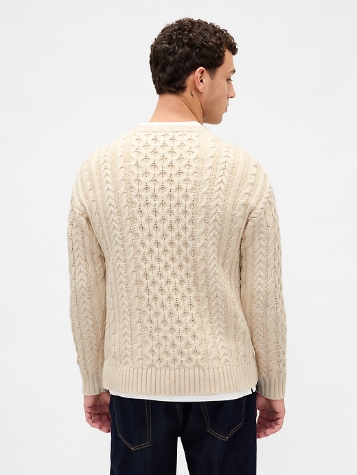 Image number 3 showing, Relaxed Cable-Knit Sweater