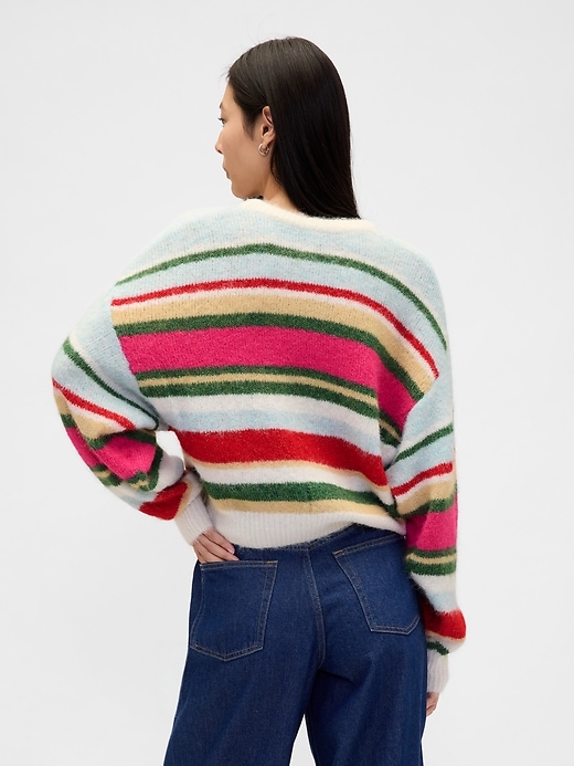 Image number 3 showing, Mohair Oversized Crewneck Sweater