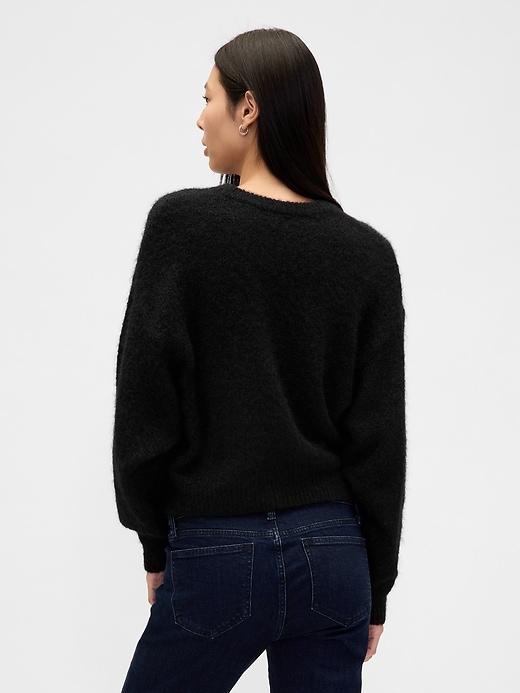 Image number 3 showing, Mohair Oversized Crewneck Sweater