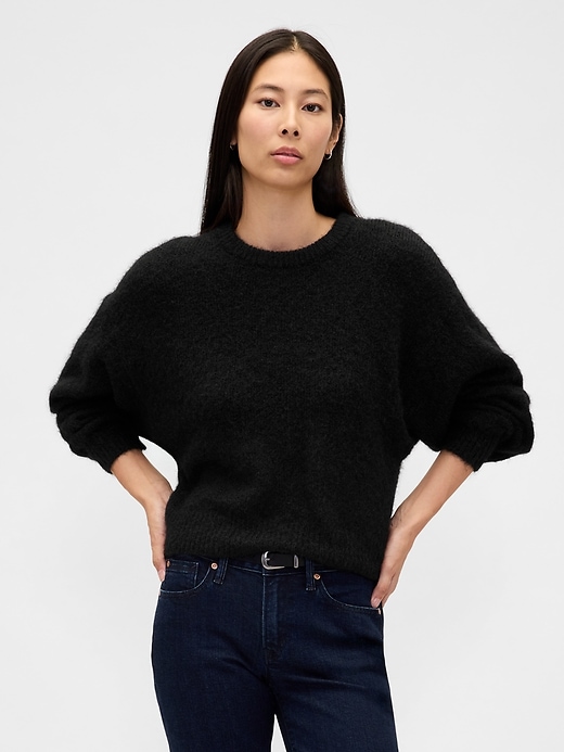 Image number 1 showing, Mohair Oversized Crewneck Sweater