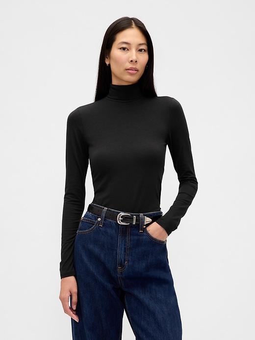 Image number 1 showing, Featherweight Turtleneck