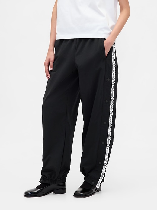 Gap × Sandy Liang Lace-Trim Track Pants | Gap