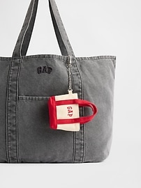 Image number 3 showing, Logo Tote Keychain Charm