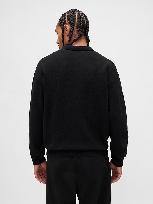 Image number 3 showing, CashSoft Relaxed Polo Sweater