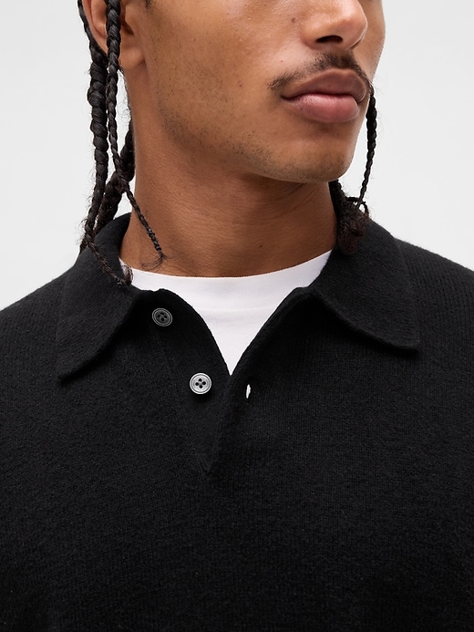 Image number 4 showing, CashSoft Relaxed Polo Sweater