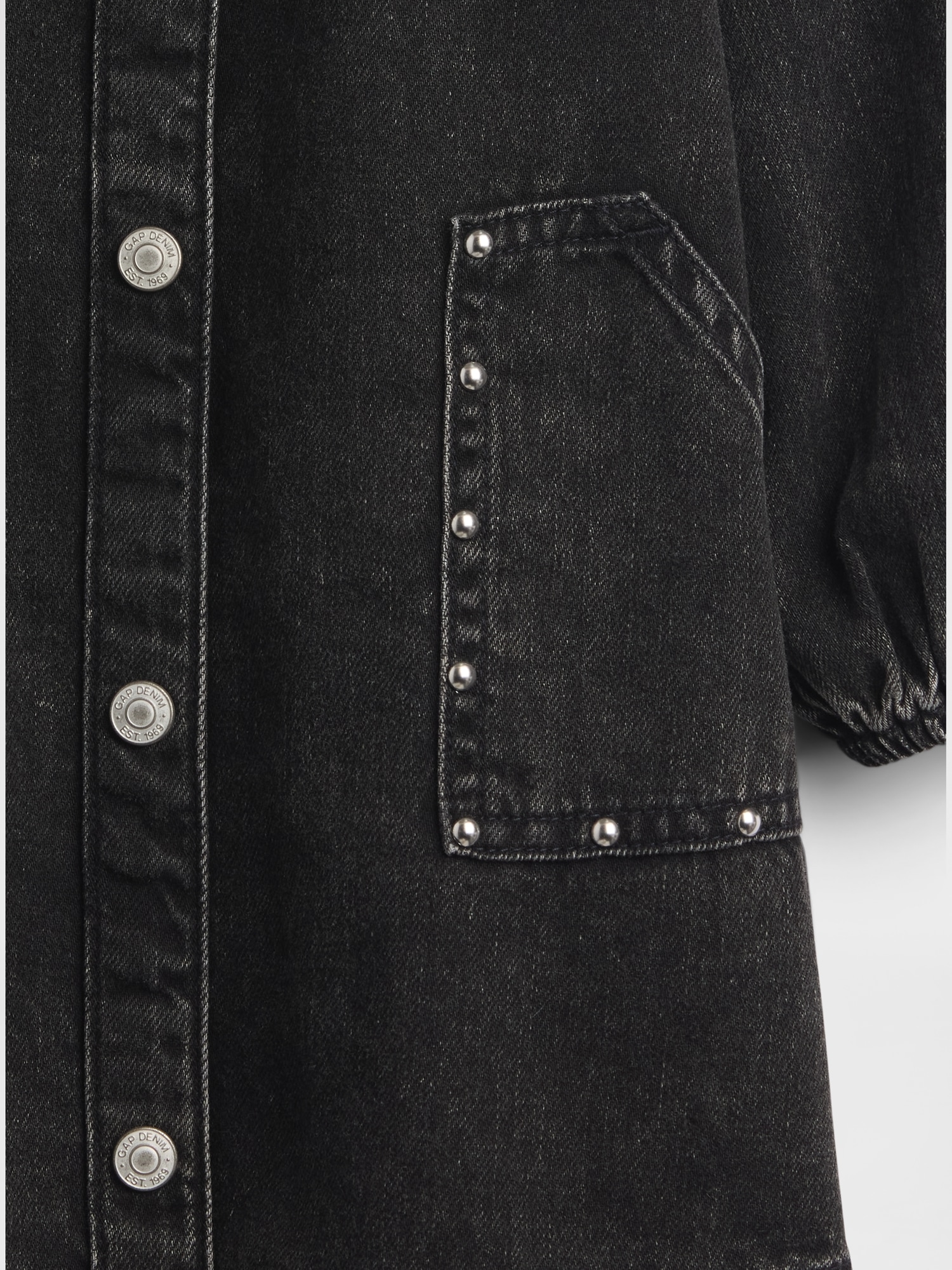 Baby & Toddler Denim Studded Pocket Dress