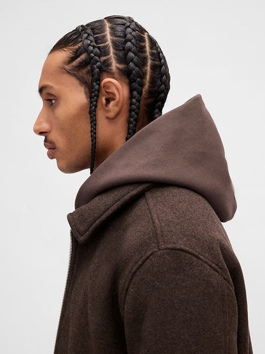 Image number 4 showing, Wool-Blend Bomber Jacket