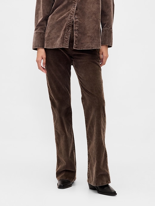 Image number 2 showing, Low Rise Corduroy Flare Pants