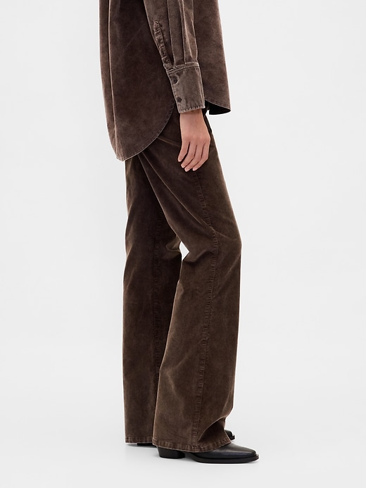 Image number 3 showing, Low Rise Corduroy Flare Pants