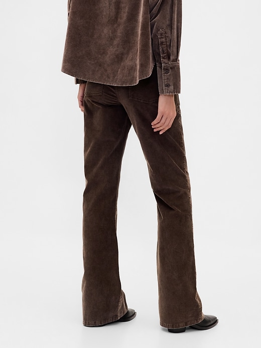 Image number 4 showing, Low Rise Corduroy Flare Pants