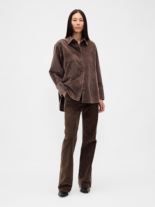 Image number 1 showing, Low Rise Corduroy Flare Pants