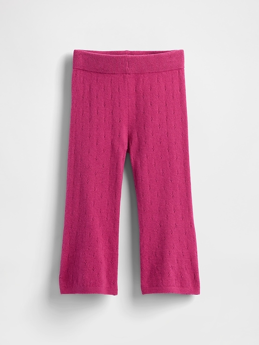Image number 1 showing, Baby & Toddler CashSoft Pointelle Flare Pants