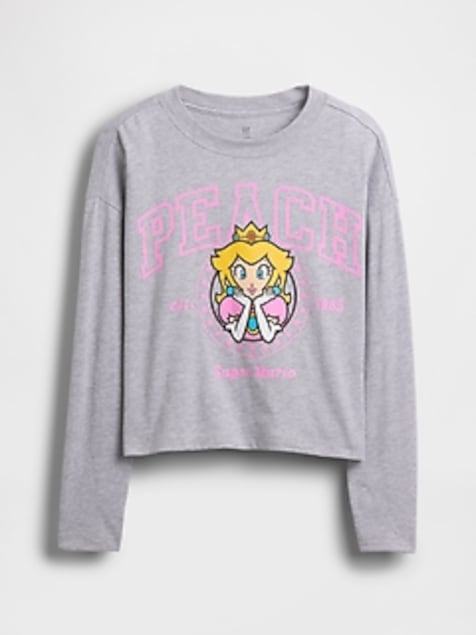 Kids Super Mario Oversized Graphic T-Shirt
