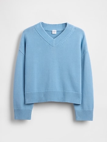 Kids Boxy V-Neck Sweater