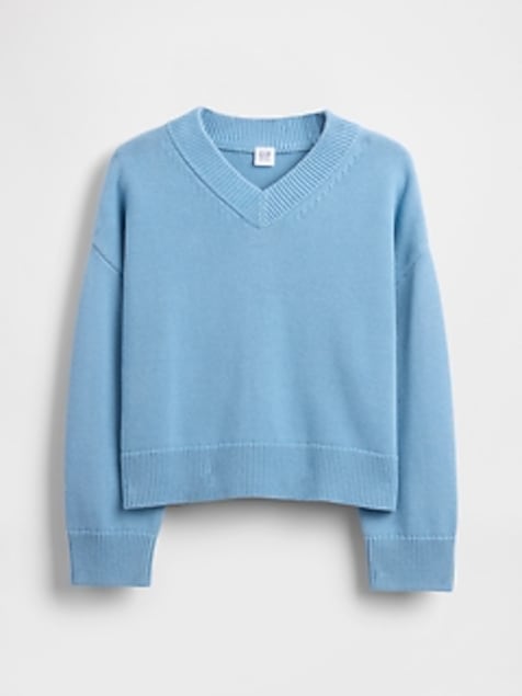Kids Boxy V-Neck Sweater