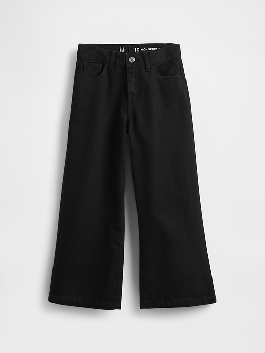 Kids High Rise Stride Wide-Leg Ankle Jeans