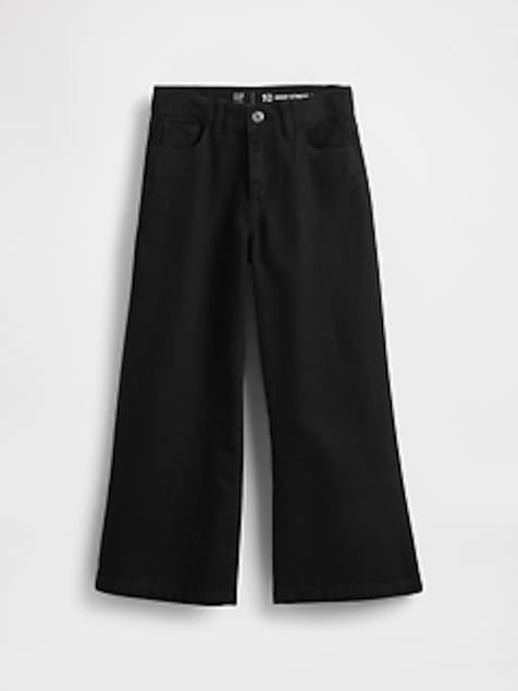 Kids High Rise Stride Wide-Leg Ankle Jeans