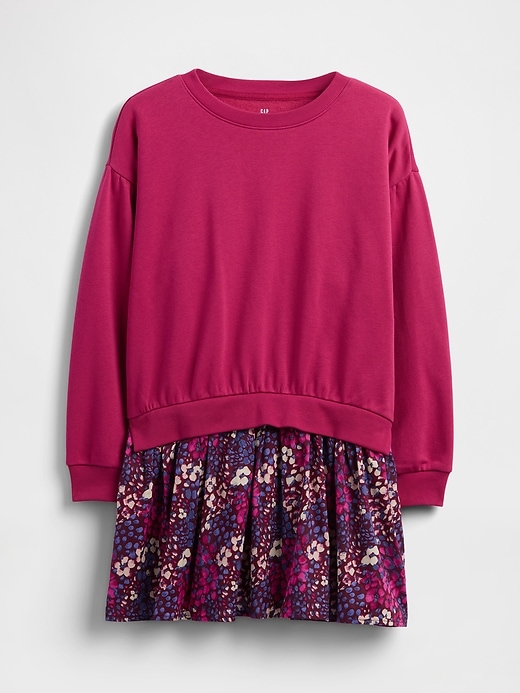 Kids VintageSoft Pleated Sweatshirt Dress